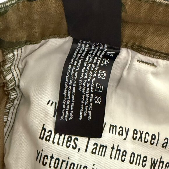 Valabasas Mens Camo Cargo Commander Stacked Flare Jeans Size 32 Streetwear - Picture 11 of 13